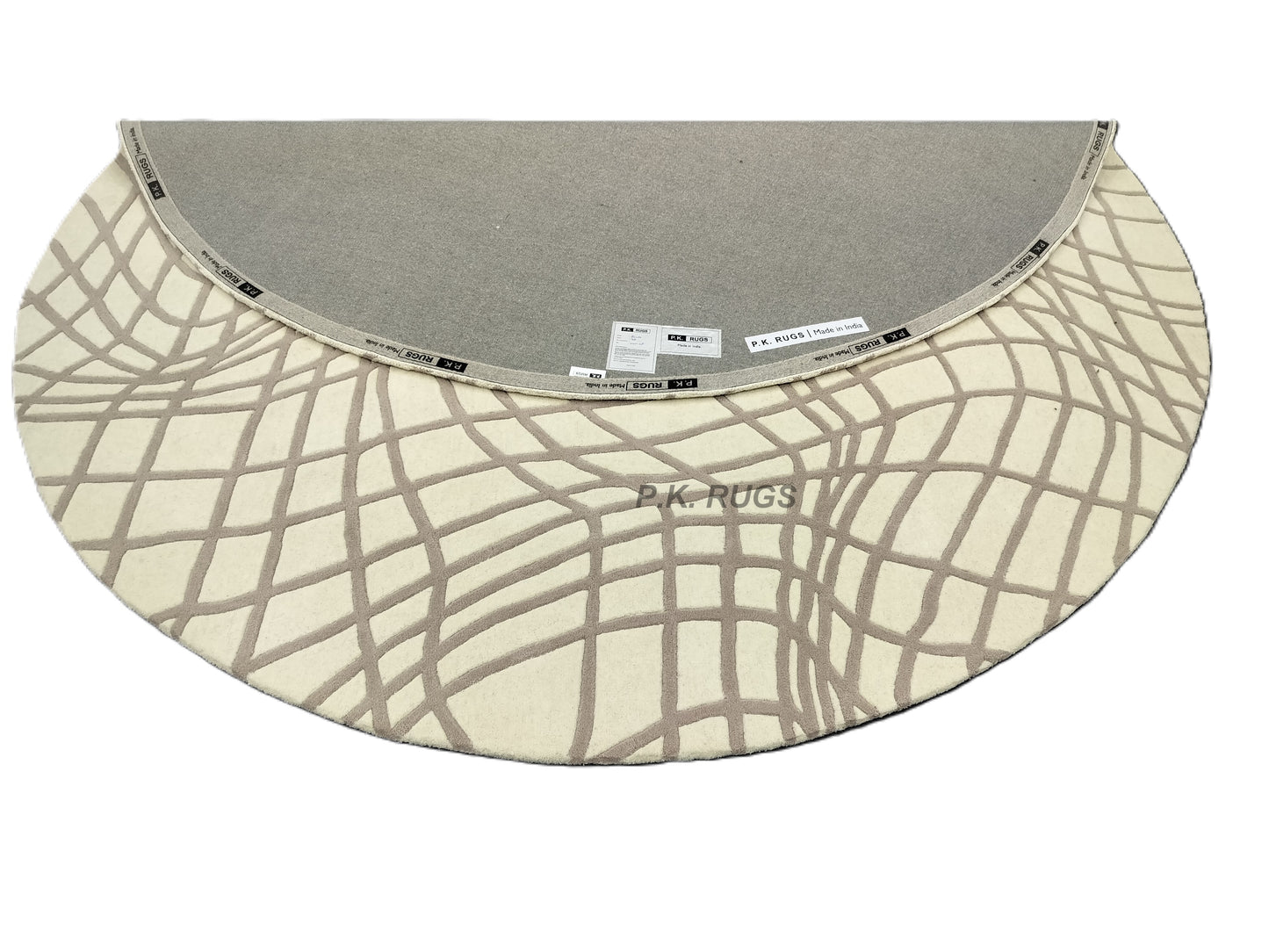 Melting Striped Round Hand Tufted Rugs,Handmade Rugs,Kids Rug,Area Rug,Customise Rug,Soft Rugs.