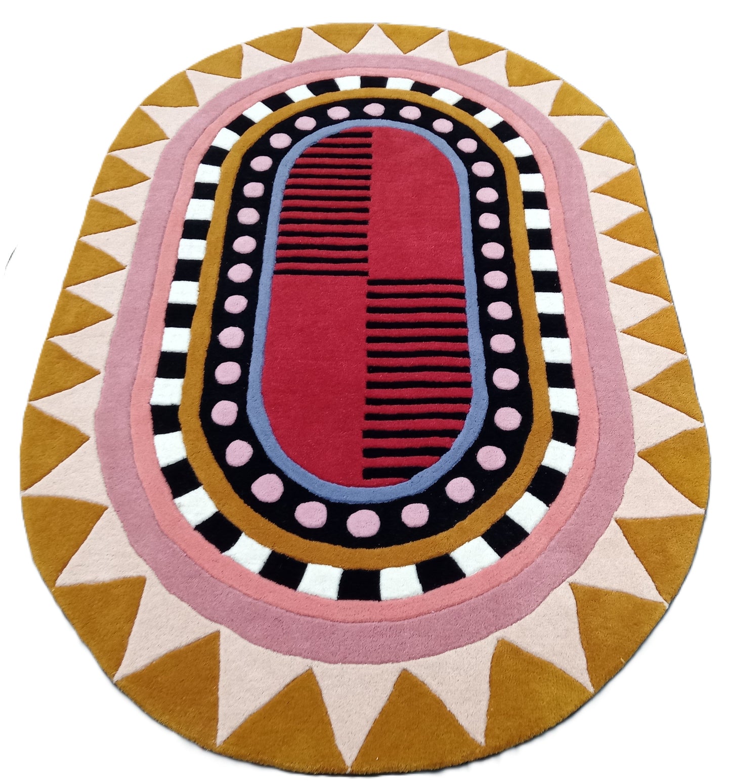 Multi Color Oval Hand Tufted Rug, Cut Pile Rug, Area Rug, Handmade Rugs, Kids Rug, Customize Rug, Soft Rugs.