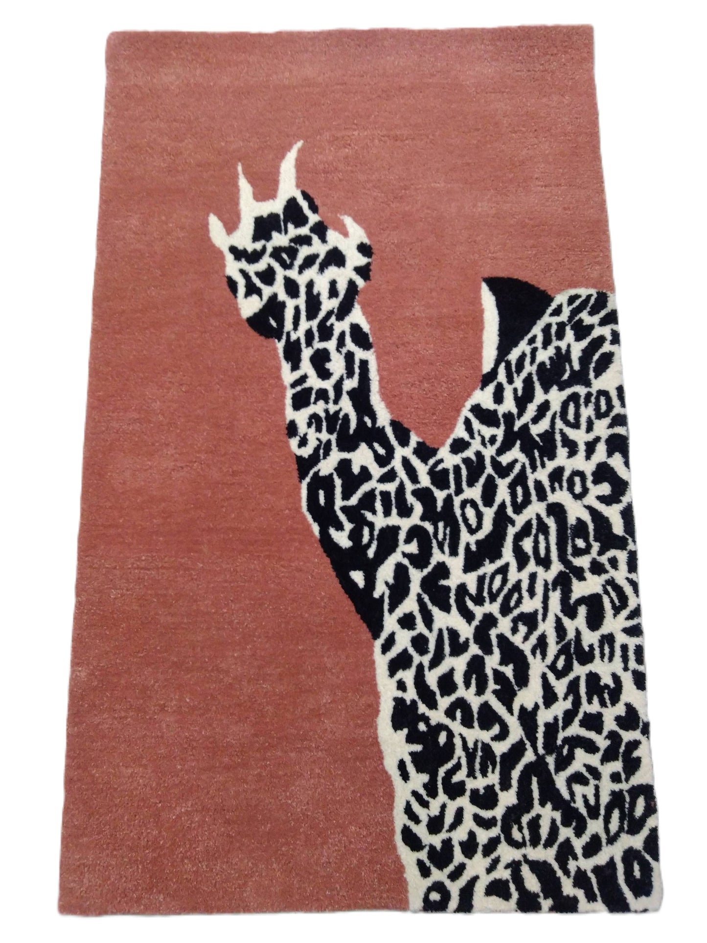 Rose Gold Leopard Hand Tufted Rug, Cut Pile Rug, Area Rug, Handmade Rugs, Kids Rug, Customize Rug, Soft Rug.