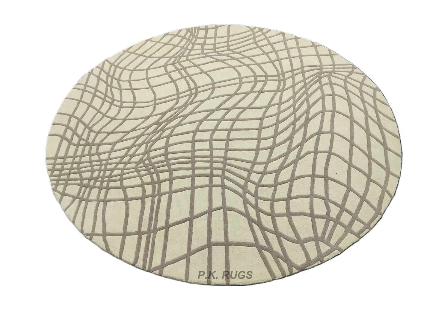 Melting Striped Round Hand Tufted Rugs,Handmade Rugs,Kids Rug,Area Rug,Customise Rug,Soft Rugs.