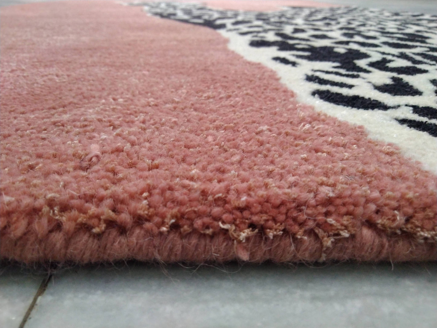 Rose Gold Leopard Hand Tufted Rug, Cut Pile Rug, Area Rug, Handmade Rugs, Kids Rug, Customize Rug, Soft Rug.