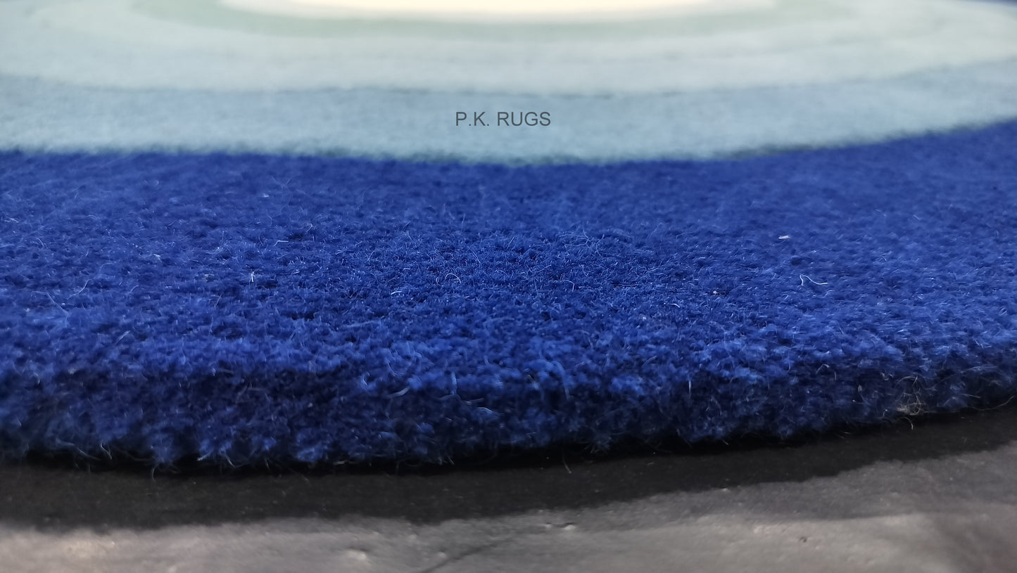 Multi Color Shaped Oval Hand Tufted Rug, Cut Pile Rug, Area Rug, Handmade Rugs, Kids Rug, Customize Rug, Soft Rugs.