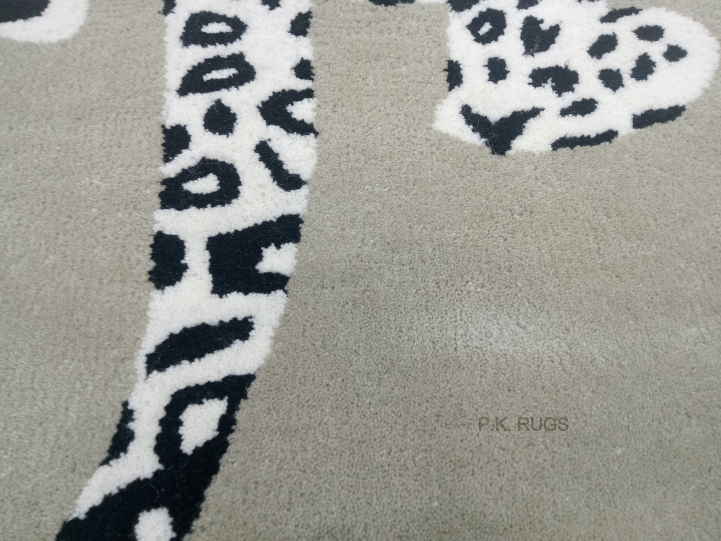 Lime Green Climbing Leopard Hand Tufted Rug, Cut Pile Rug, Area Rug, Handmade Rugs, Kids Rug, Customize Rug, Soft Rugs.