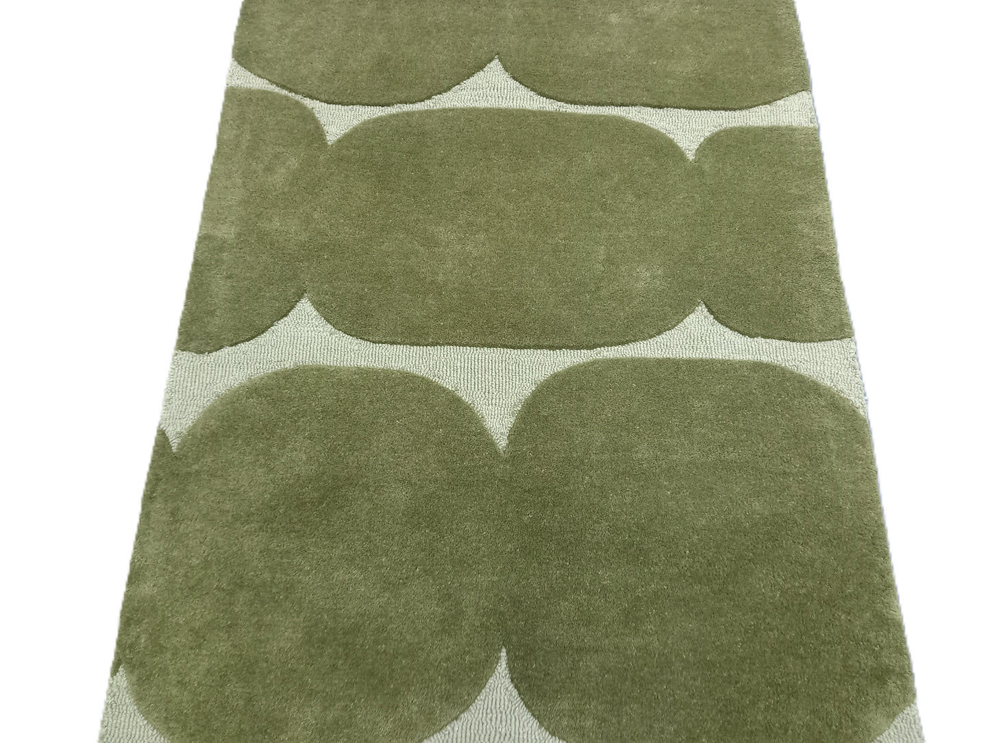 Green High-Low Hand Tufted Rug, Loop-Cut Pile Rug, Area Rug, Handmade Rugs, Kids Rug, Customize Rug, Soft Rugs.