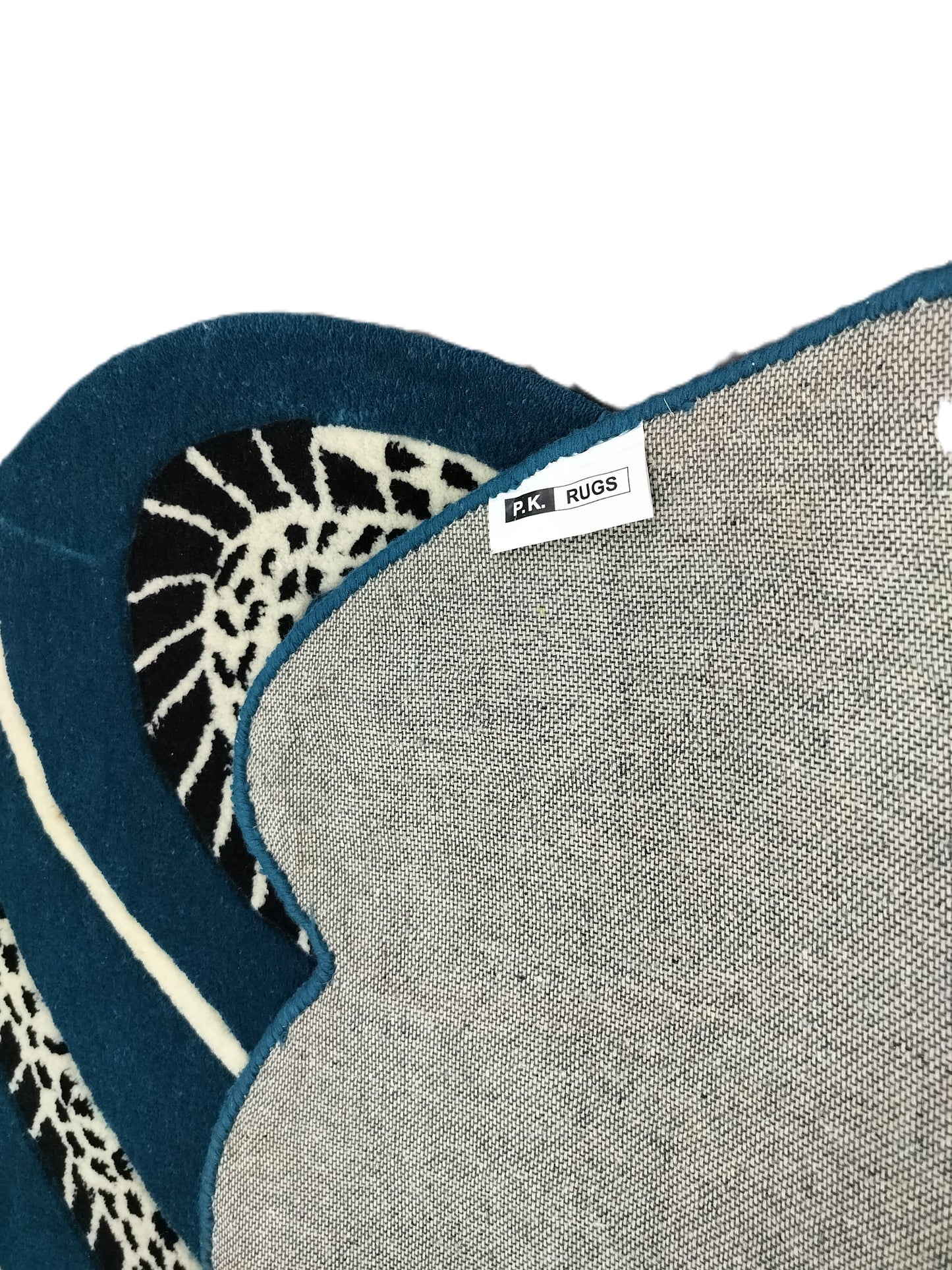 Blue Swirl Snake Print Design Hand Tufted Rug, Area Rug, Handmade Rugs, Kids Rug, Area Rug, Customize Rug, Soft Rugs.