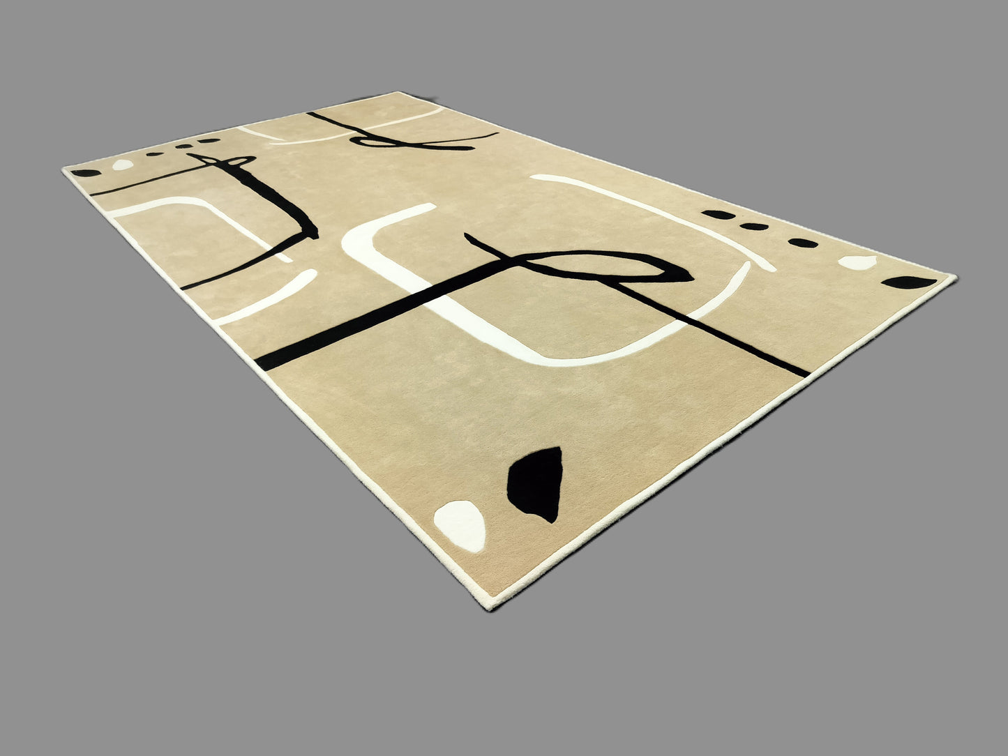 Beige Modern Multi Color Hand Tufted Rug, Cut Pile Rug, Area Rug, Handmade Rugs, Kids Rug, Customize Rug, Soft Rug.