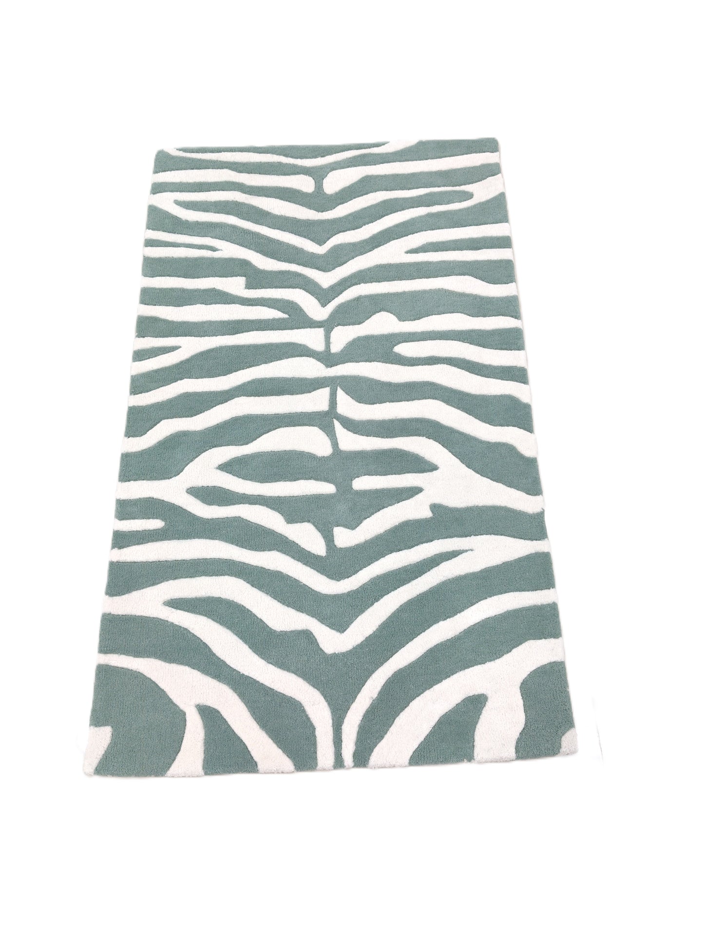 White Striped Zebra Print Hand Tufted Rug, Cut Pile Rug, Area Rug, Handmade Rugs, Kids Rug, Customize Rug, Soft Rugs.