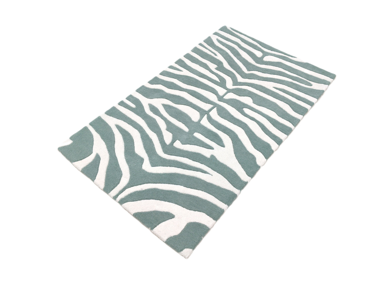 White Striped Zebra Print Hand Tufted Rug, Cut Pile Rug, Area Rug, Handmade Rugs, Kids Rug, Customize Rug, Soft Rugs.
