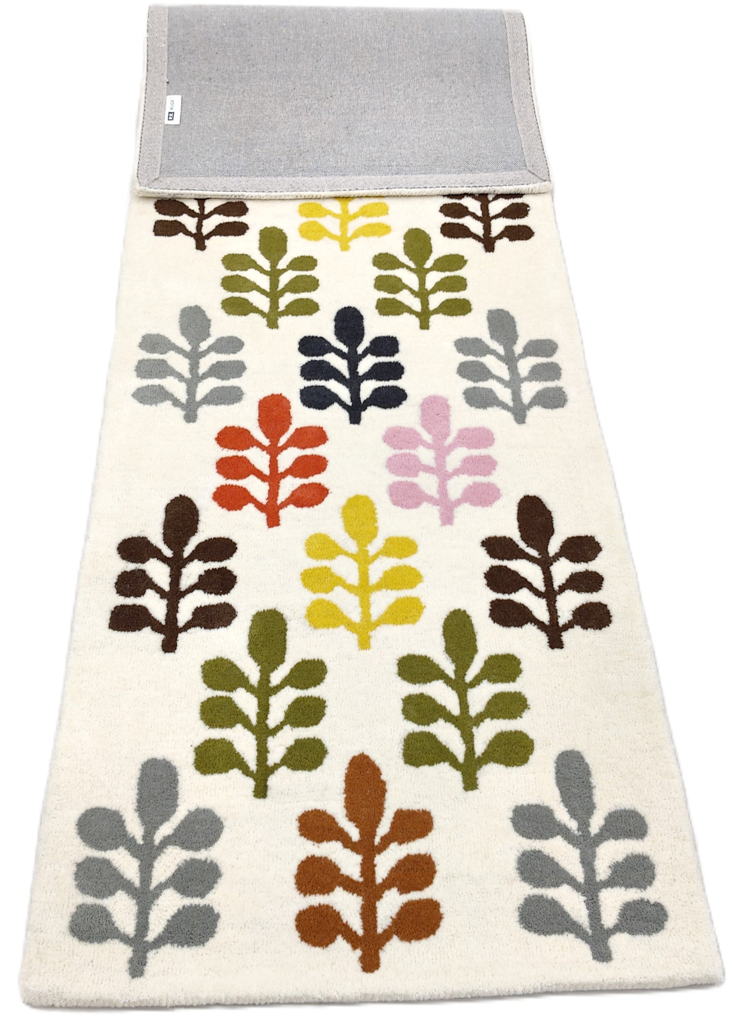 Multi Color Leaves Print Hand Tufted Rug, Cut Pile Rug, Area Rug, Handmade Rugs, Kids Rug, Customize Rug, Soft Rugs.