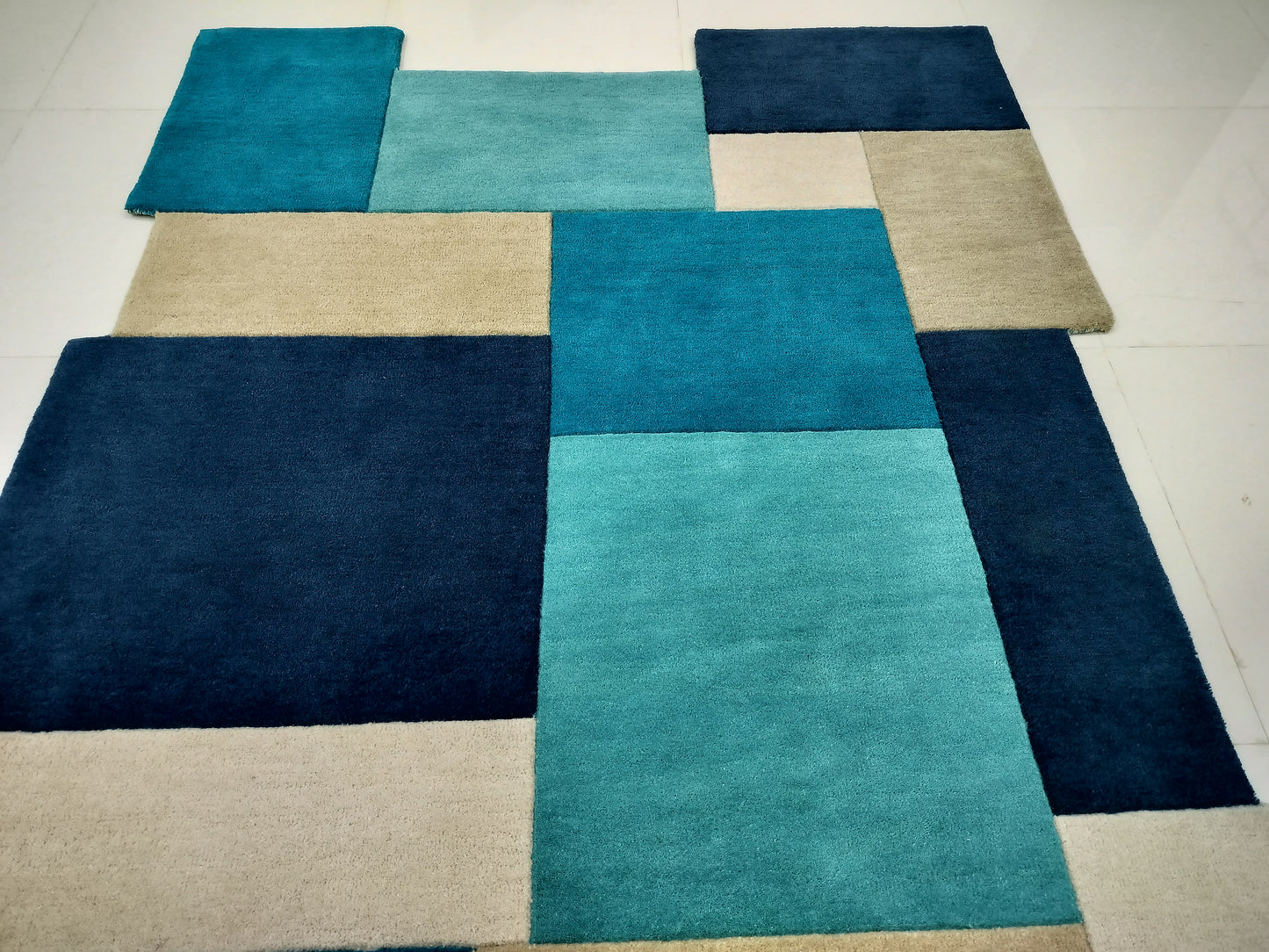 Shaped Boxes Multi Color Hand Tufted Rug, Cut Pile Rug, Area Rug, Handmade Rugs, Kids Rug, Customize Rug, Soft Rug.