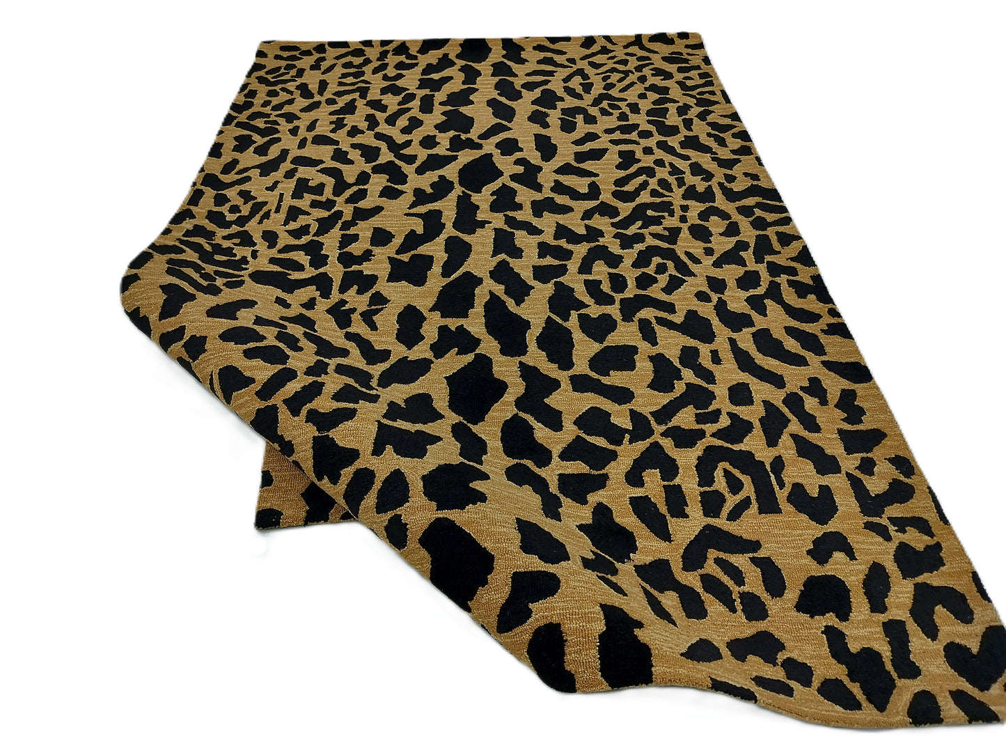 Leopard Skin Print Hand Tufted Rug, Loop Pile Rug, Area Rug, Handmade Rugs, Kids Rug, Customize Rug, Soft Rug.