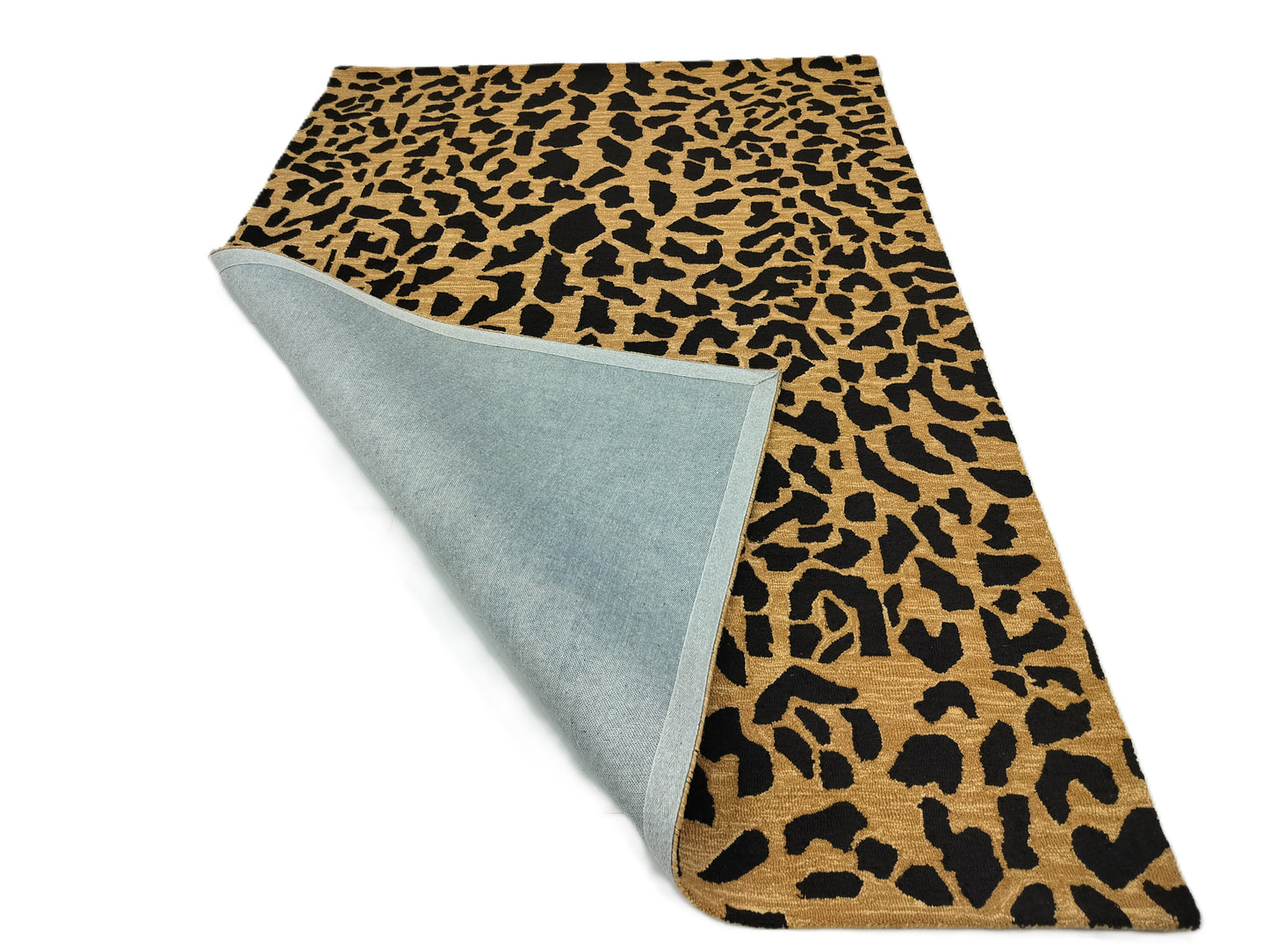 Leopard Skin Print Hand Tufted Rug, Loop Pile Rug, Area Rug, Handmade Rugs, Kids Rug, Customize Rug, Soft Rug.
