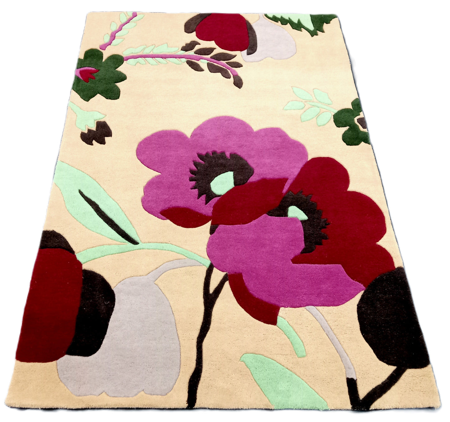 Beautiful Multi Color Floral Hand Tufted Rug, Area Rug, Handmade Rugs, Kids Rug, Area Rug, Customize Rug, Soft Rugs.