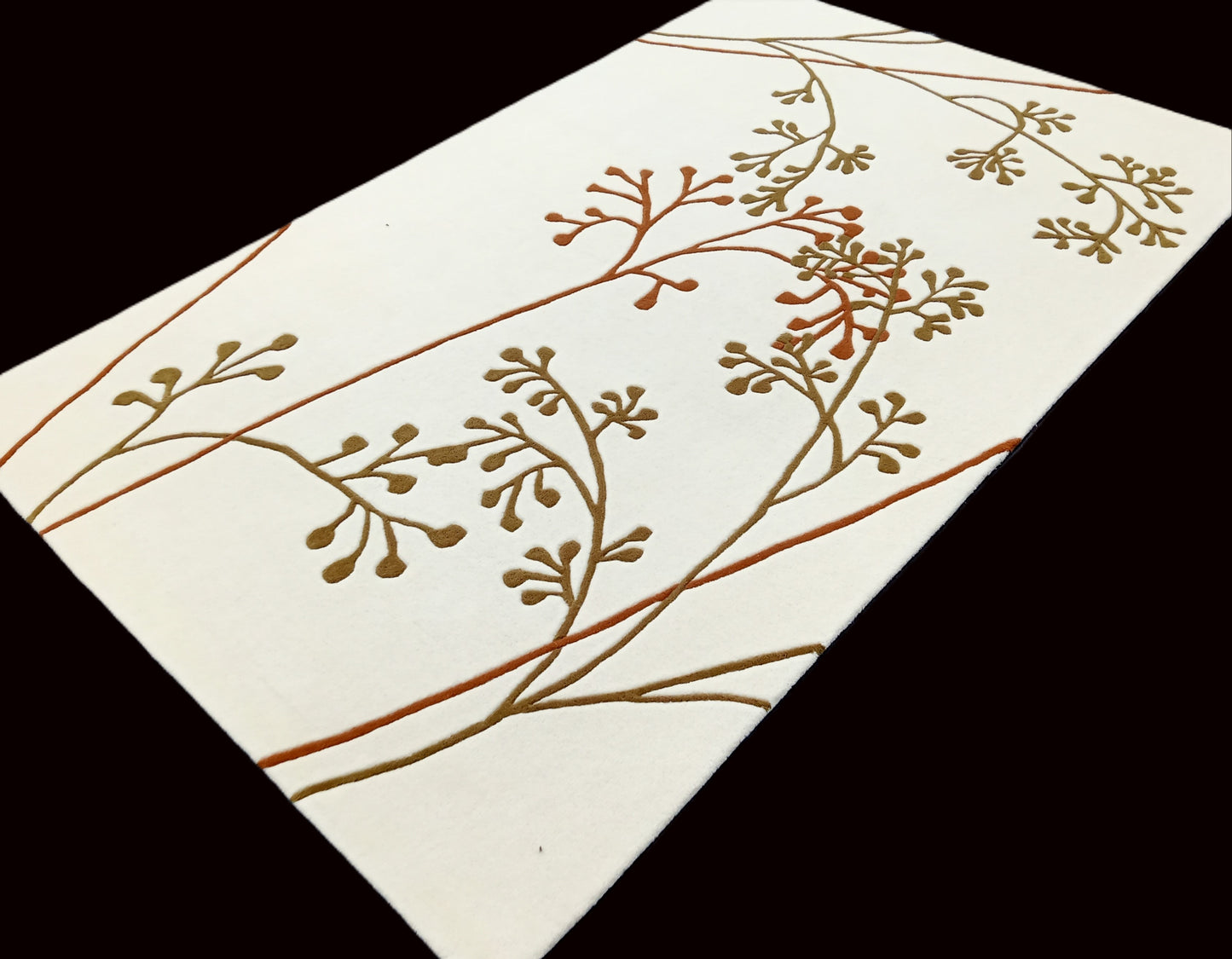 Multi Color Leaves Floral Hand Tufted Rug, Cut Pile Rug, Area Rug, Handmade Rugs, Kids Rug, Area Rug, Customize Rug, Soft Rugs.