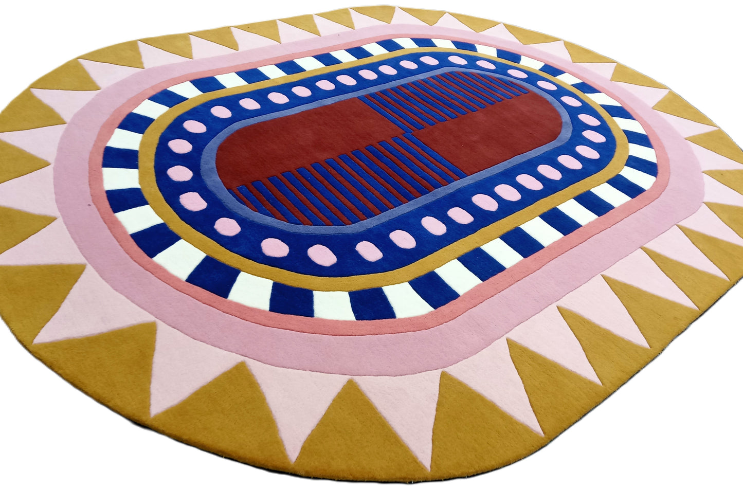 Multi Color Oval Hand Tufted Rug, Area Rug, Handmade Rugs, Kids Rug, Area Rug, Customize Rug, Soft Rugs.