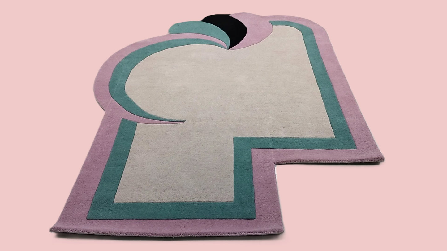 Multi Color Shaped Hand Tufted Rug, Cut Pile Rug, Area Rug, Handmade Rugs, Kids Rug, Customize Rug, Soft Rug.