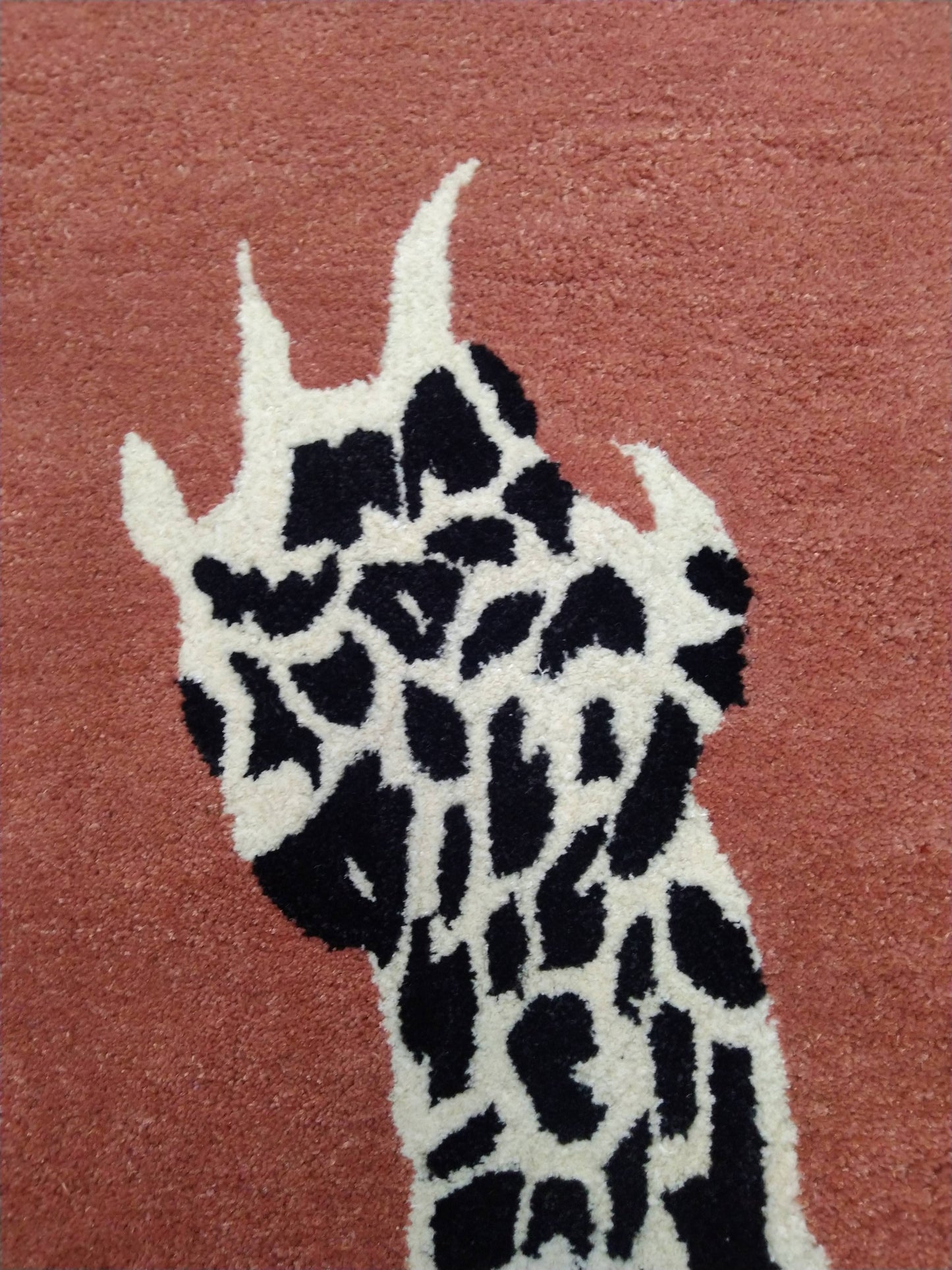 Rose Gold Leopard Hand Tufted Rug, Cut Pile Rug, Area Rug, Handmade Rugs, Kids Rug, Customize Rug, Soft Rug.