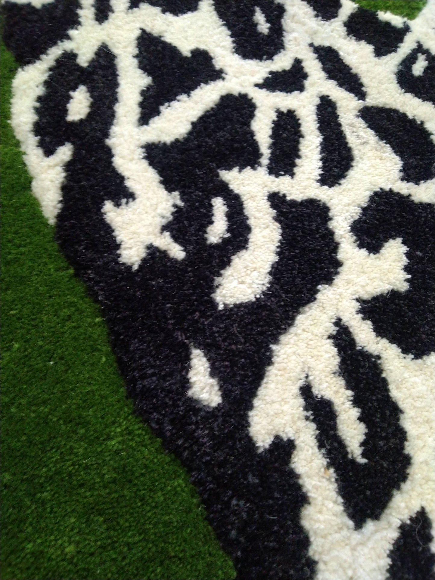 Green Leopard Hand Tufted Rug, Cut Pile Rug, Area Rug, Handmade Rugs, Kids Rug, Customize Rug, Soft Rug