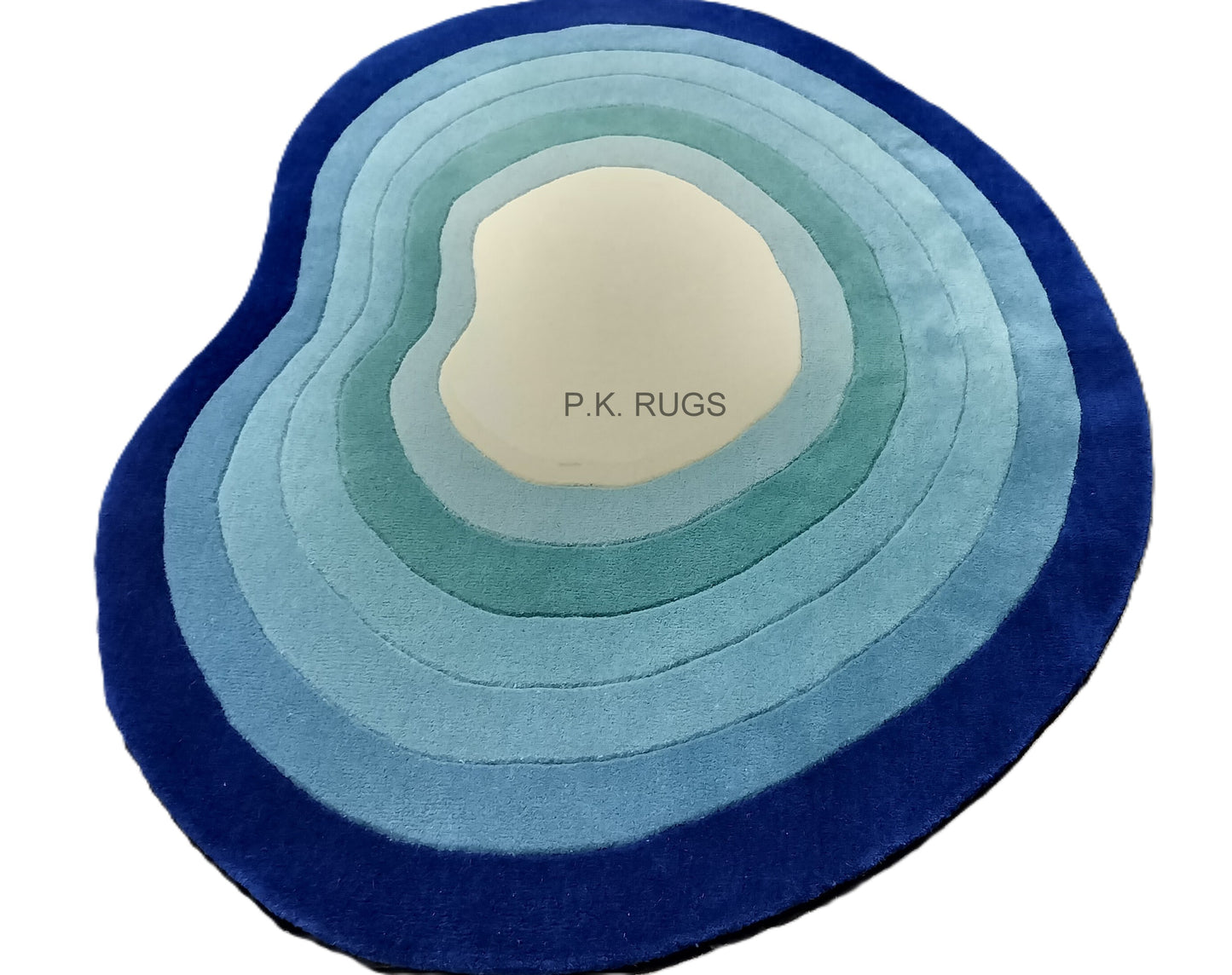 Multi Color Shaped Oval Hand Tufted Rug, Cut Pile Rug, Area Rug, Handmade Rugs, Kids Rug, Customize Rug, Soft Rugs.