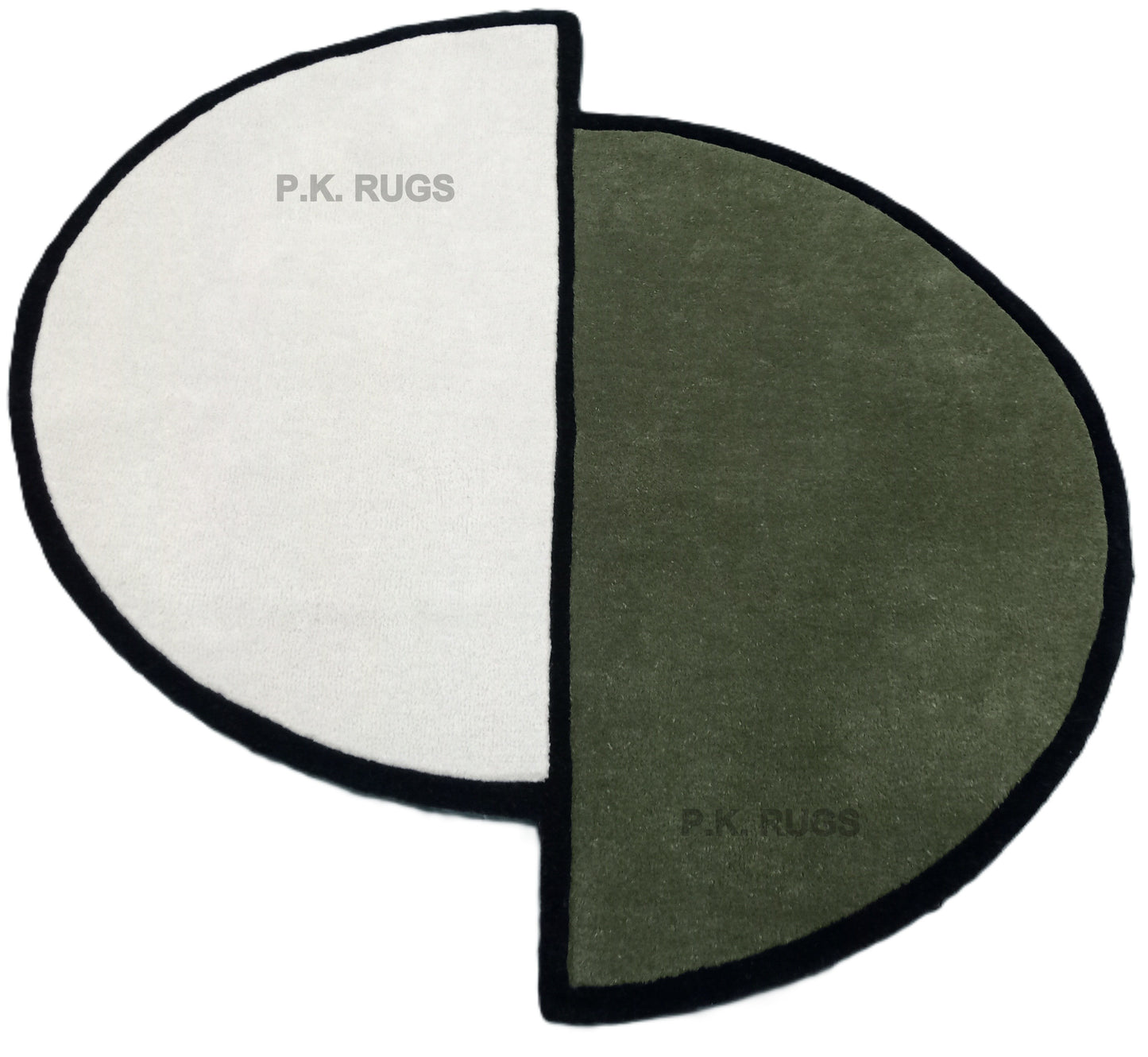 Green Shaped Round Hand Tufted Rugs, Irregular Rug, Handmade Rugs, Kids Rug, Area Rug, Customize Rug, Soft Rugs. (Copy)