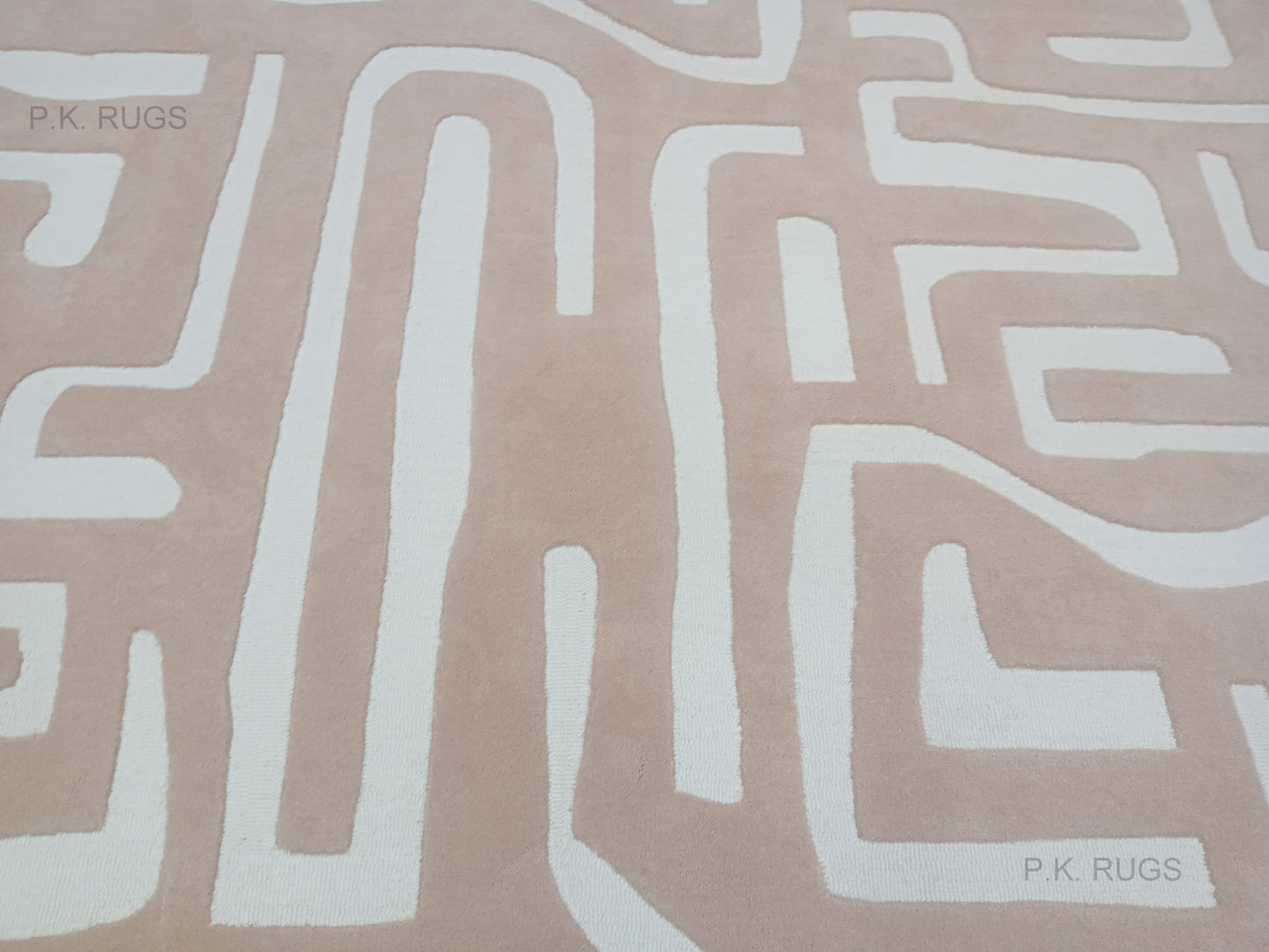 Beige Puzzle Fine Hand Tufted Rug, Loop-Cut Pile Rug, Area Rug, Handmade Rugs, Kids Rug, Customize Rug, Soft Rug.