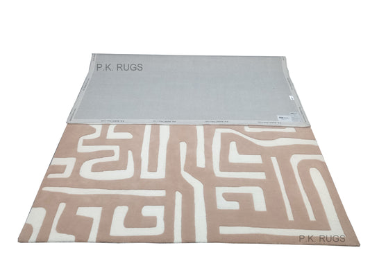 Beige Puzzle Fine Hand Tufted Rug, Loop-Cut Pile Rug, Area Rug, Handmade Rugs, Kids Rug, Customize Rug, Soft Rug.