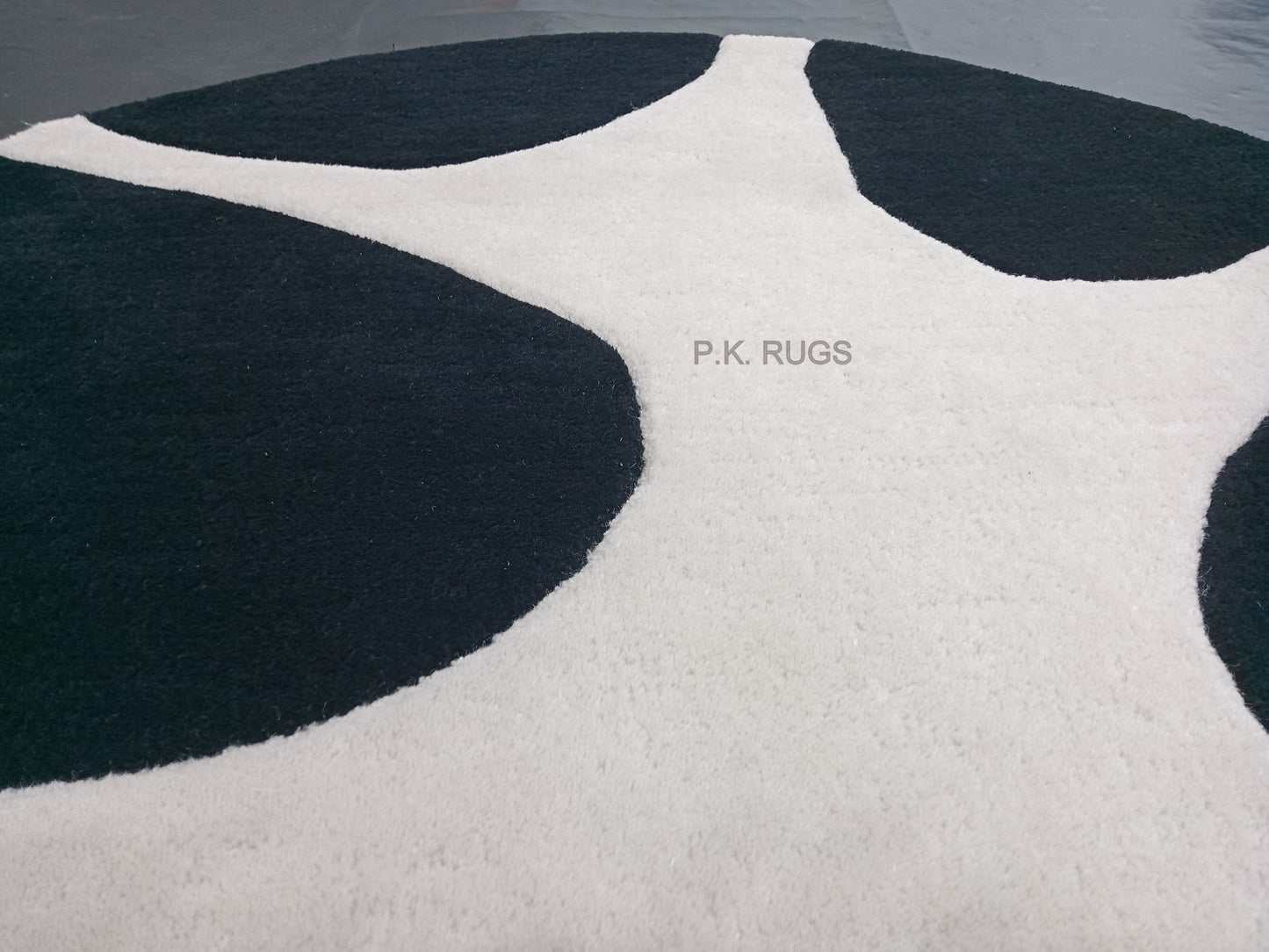 Modern Round Hand Tufted Rugs, Modern Print Design Rug, Cut Pile Rug, Handmade Rugs, Kids Rug, Area Rug, Customize Rug, Soft Rugs.