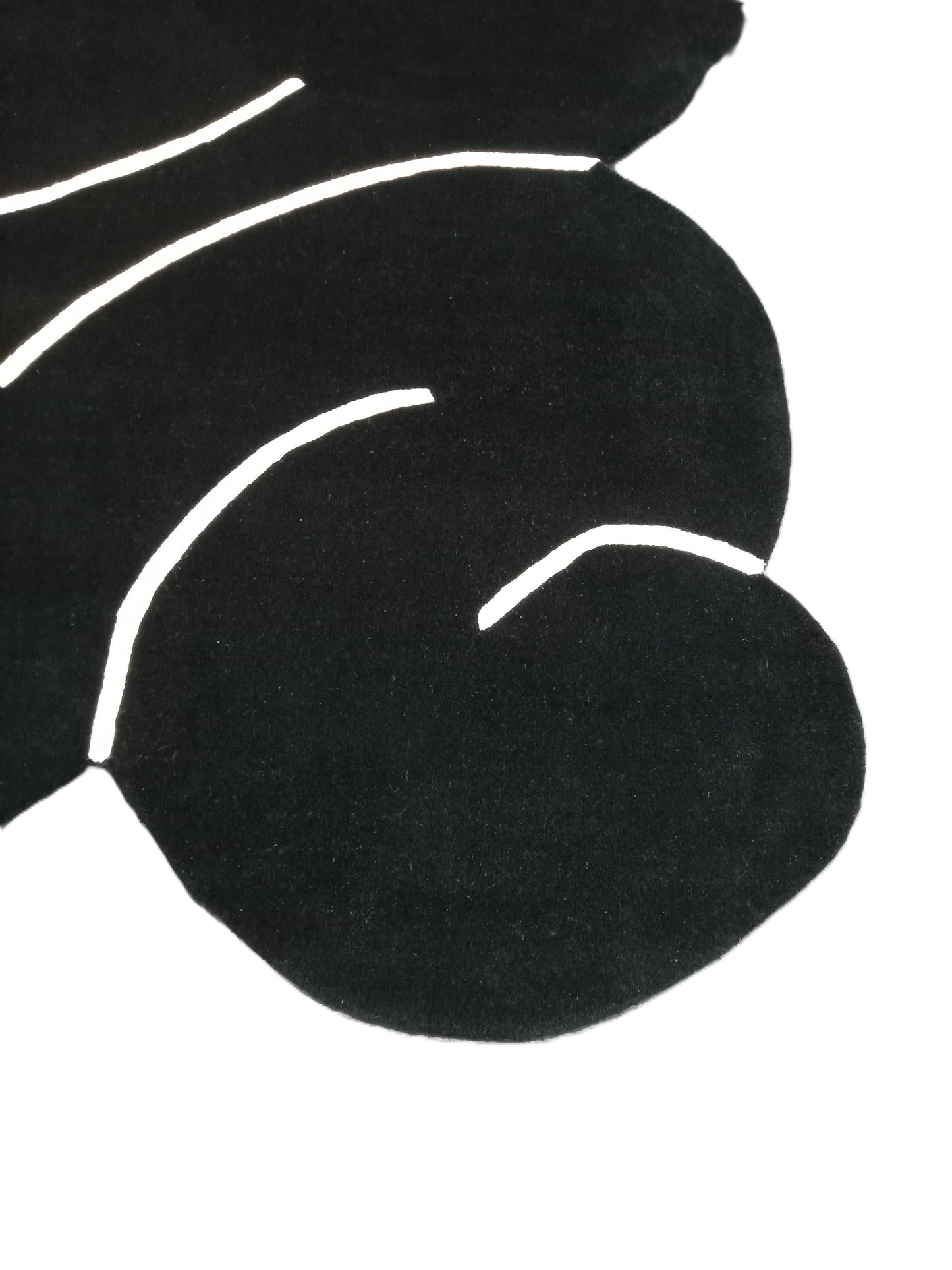 Black Shaped Hand Tufted Rug, Cut Pile Rug, Area Rug, Handmade Rugs, Kids Rug, Customize Rug, Soft Rugs.
