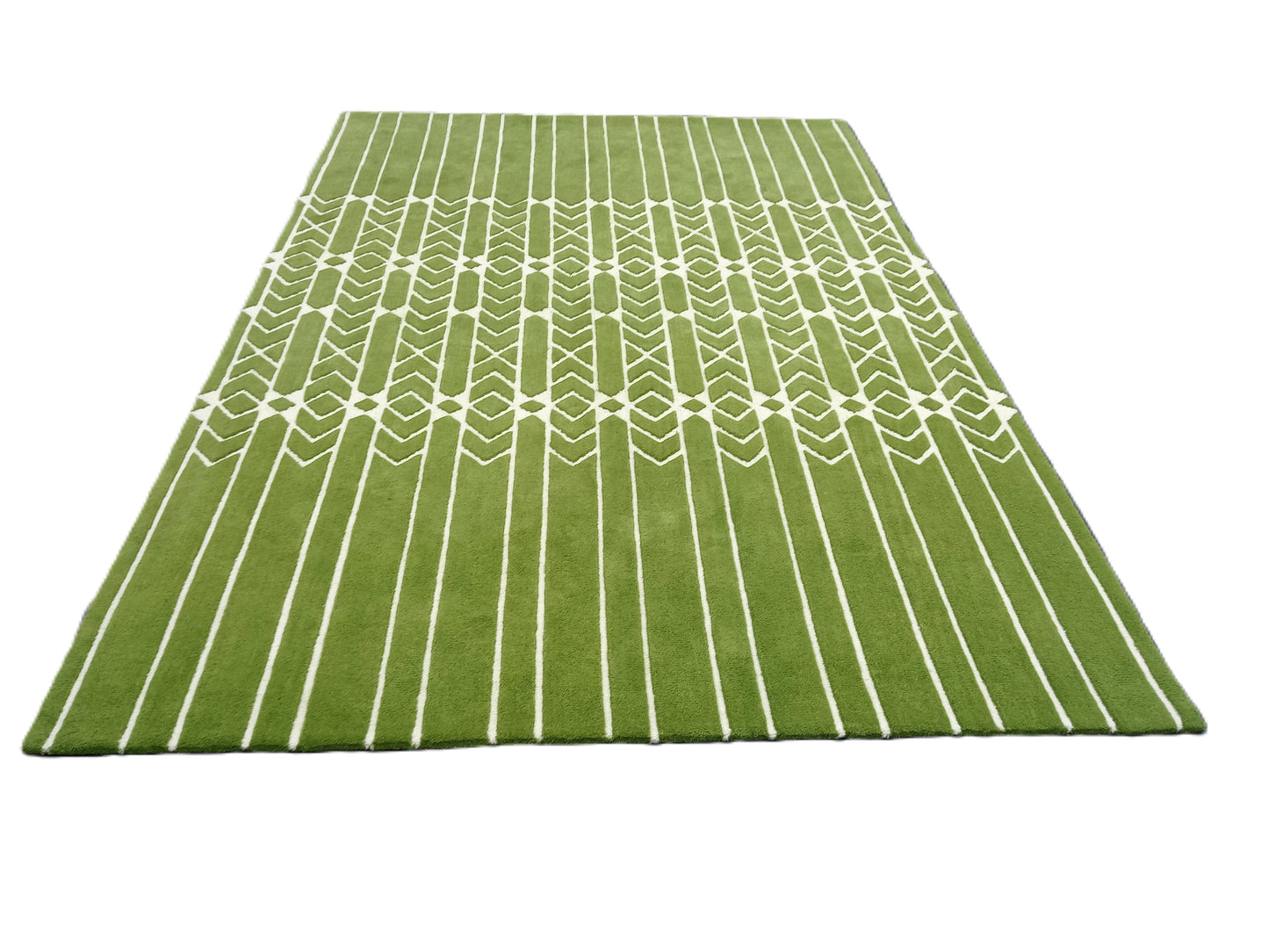 Green Modern Hand Tufted Rug, Loop-Cut Pile Rug, Area Rug, Handmade Rugs, Kids Rug, Customize Rug, Soft Rug.