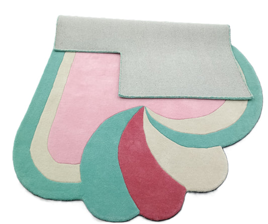Irregular Shaped Hand Tufted Rug, Cut Pile Rug, Area Rug, Handmade Rugs, Kids Rug, Customize Rug, Soft Rug.