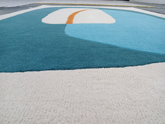 Gold Striped Rectangular Hand Tufted Rug, Cut Pile Rug, Area Rug, Handmade Rugs, Kids Rug, Area Rug, Customize Rug, Soft Rugs.