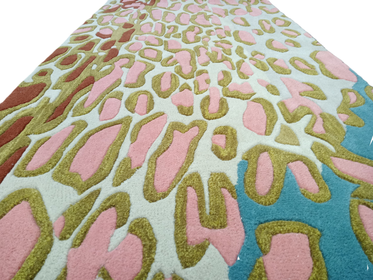 Leopard Skin Multi Color Hand Tufted Rug, Cut Pile Rug, Area Rug, Handmade Rugs, Kids Rug, Customize Rug, Soft Rugs.