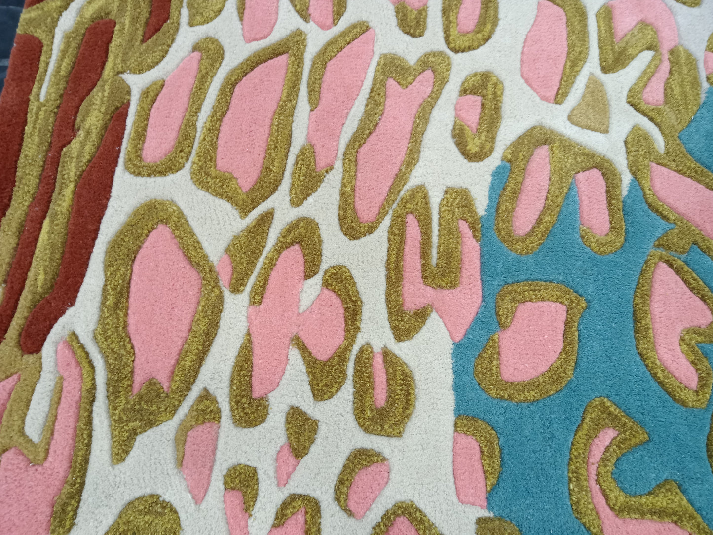 Leopard Skin Multi Color Hand Tufted Rug, Cut Pile Rug, Area Rug, Handmade Rugs, Kids Rug, Customize Rug, Soft Rugs.