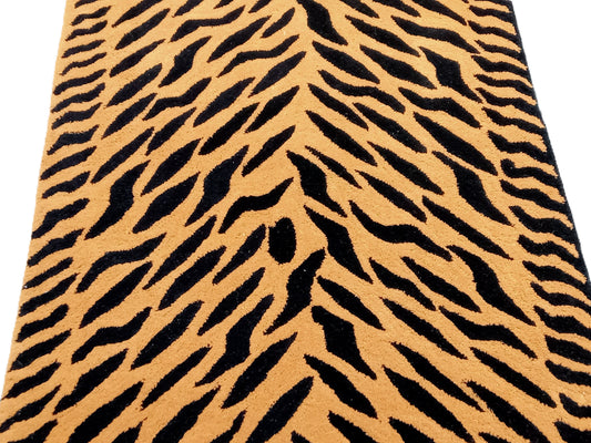 Tiger Skin Print Hand Tufted Rug, Cut Pile Rug, Area Rug, Handmade Rugs, Kids Rug, Customize Rug, Soft Rugs.