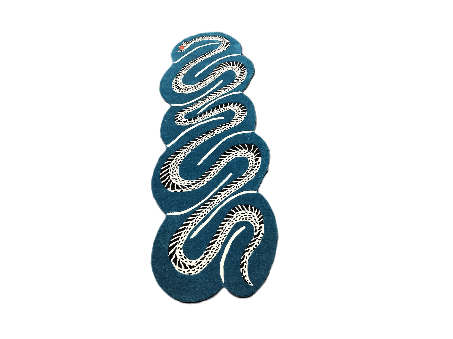 Blue Swirl Snake Print Design Hand Tufted Rug, Area Rug, Handmade Rugs, Kids Rug, Area Rug, Customize Rug, Soft Rugs.