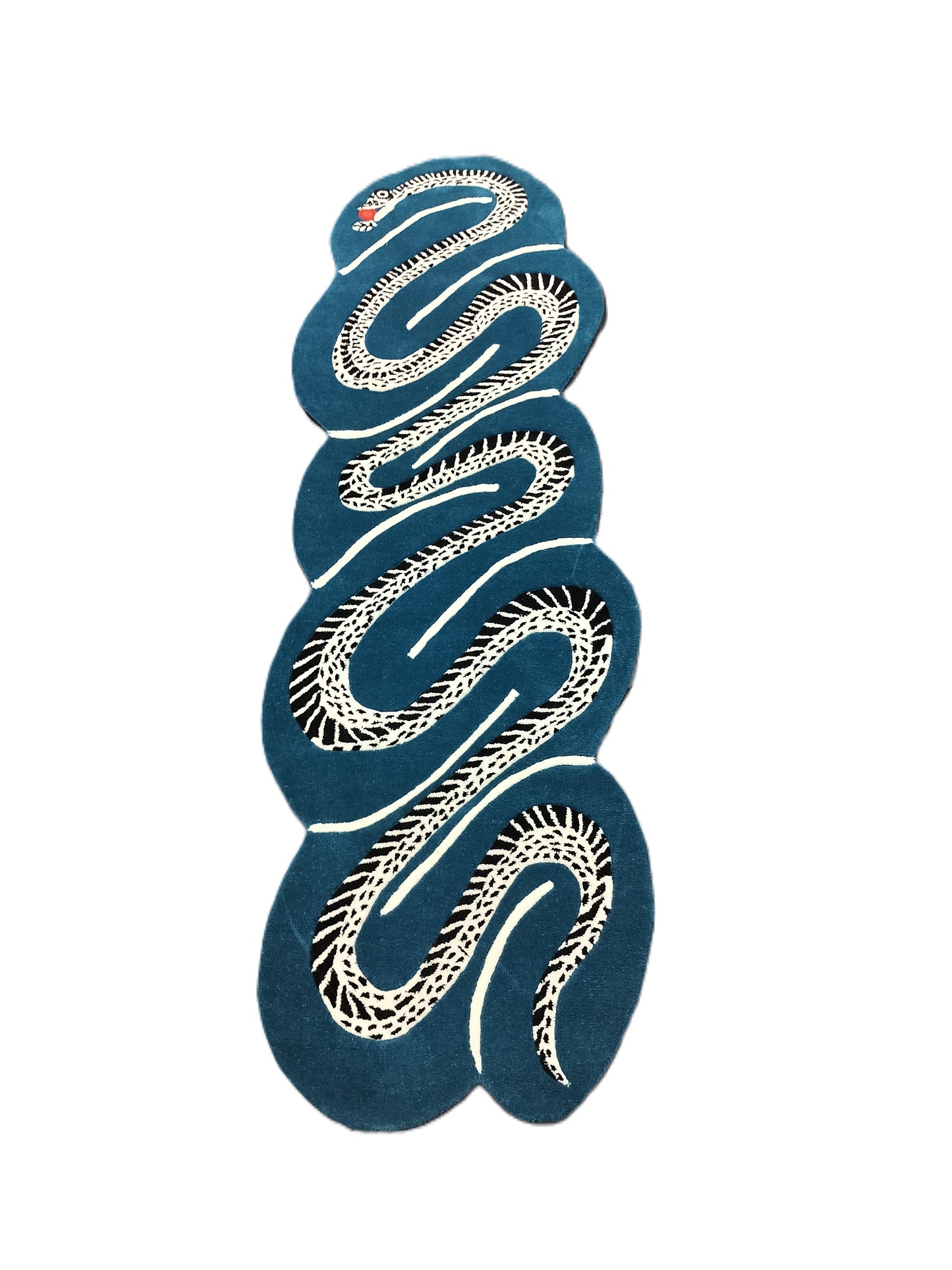 Blue Swirl Snake Print Design Hand Tufted Rug, Area Rug, Handmade Rugs, Kids Rug, Area Rug, Customize Rug, Soft Rugs.
