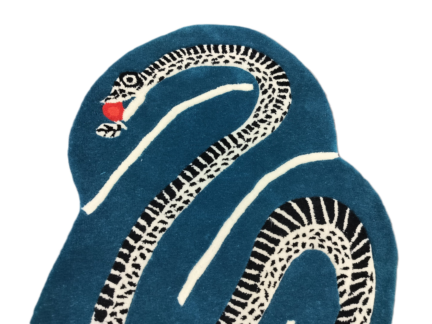 Blue Swirl Snake Print Design Hand Tufted Rug, Area Rug, Handmade Rugs, Kids Rug, Area Rug, Customize Rug, Soft Rugs.