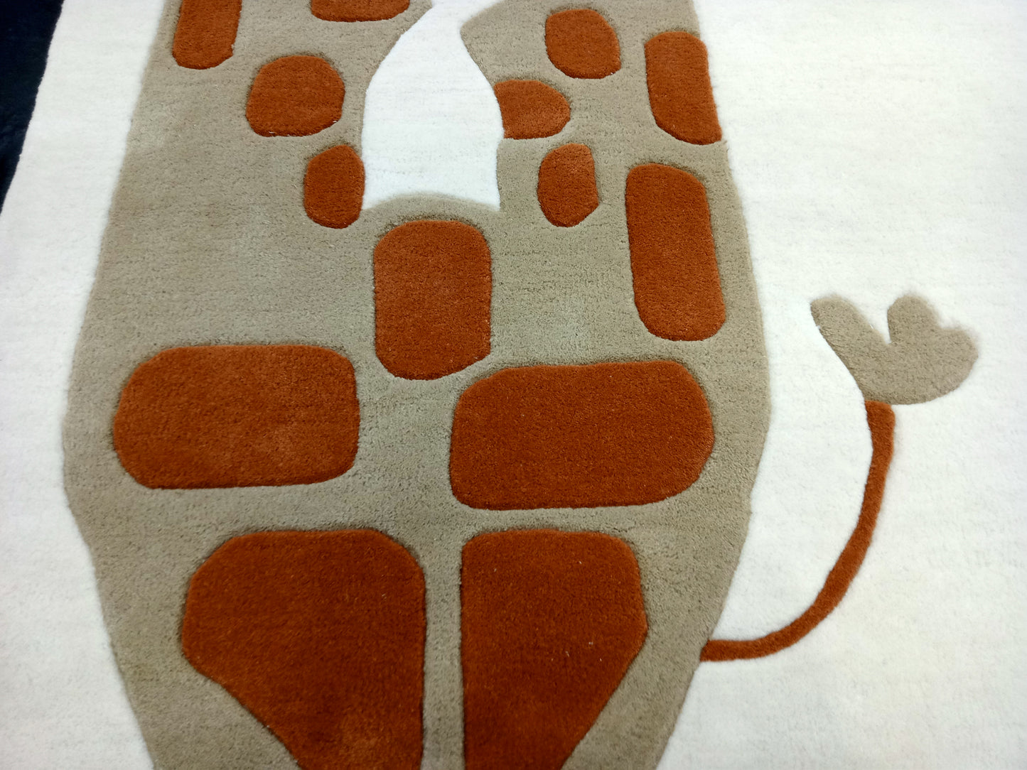 Giraffe Print Design Hand Tufted Rug, Area Rug, Handmade Rugs, Kids Rug, Area Rug, Customize Rug, Soft Rugs.