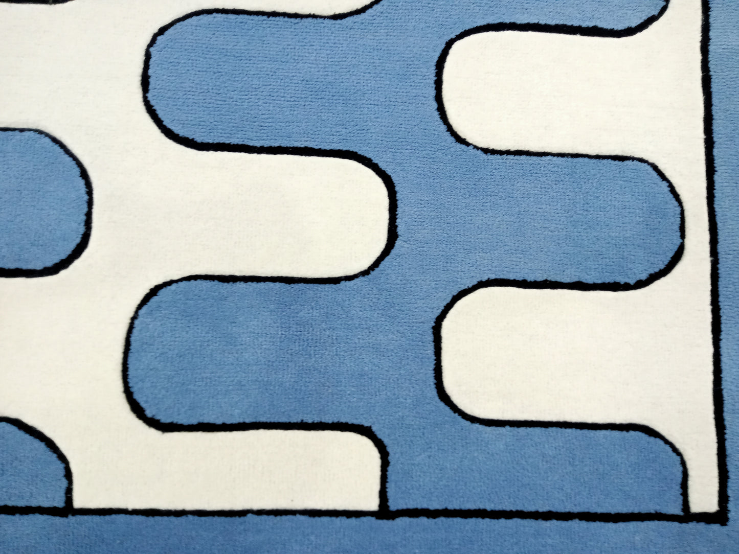 Blue Multi Color Wave Hand Tufted Rug, Cut Pile Rug, Area Rug, Handmade Rugs, Kids Rug, Customize Rug, Soft Rugs.