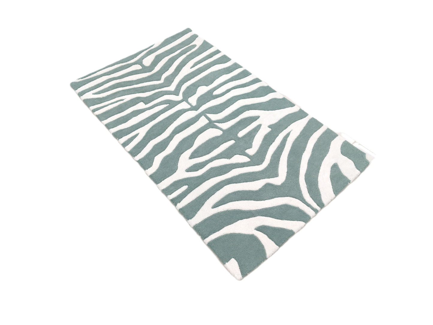 White Striped Zebra Print Hand Tufted Rug, Cut Pile Rug, Area Rug, Handmade Rugs, Kids Rug, Customize Rug, Soft Rugs.