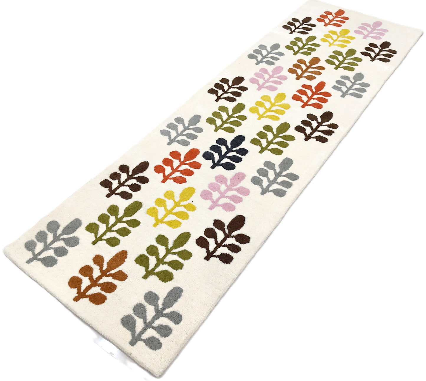Multi Color Leaves Print Hand Tufted Rug, Cut Pile Rug, Area Rug, Handmade Rugs, Kids Rug, Customize Rug, Soft Rugs.