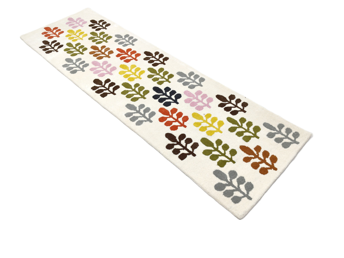 Multi Color Leaves Print Hand Tufted Rug, Cut Pile Rug, Area Rug, Handmade Rugs, Kids Rug, Customize Rug, Soft Rugs.