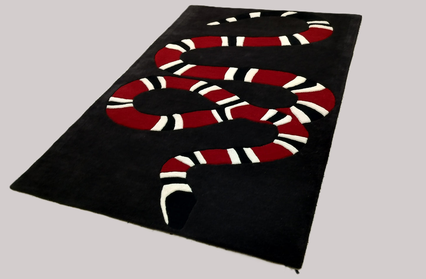 Multi Color Snake Hand Tufted Rug, Cut Pile Rug, Area Rug, Handmade Rugs, Kids Rug, Customize Rug, Soft Rug.