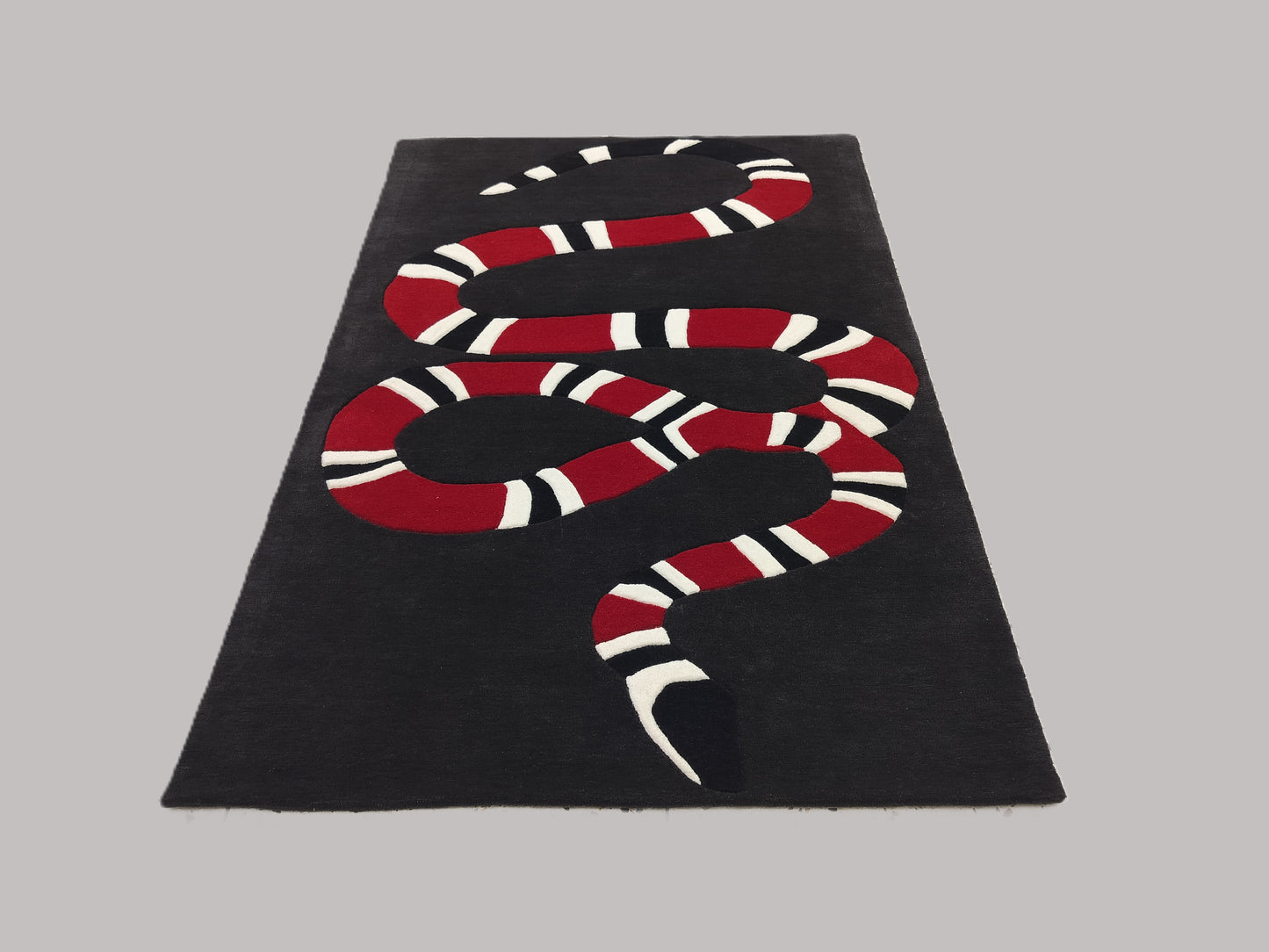 Multi Color Snake Hand Tufted Rug, Cut Pile Rug, Area Rug, Handmade Rugs, Kids Rug, Customize Rug, Soft Rug.