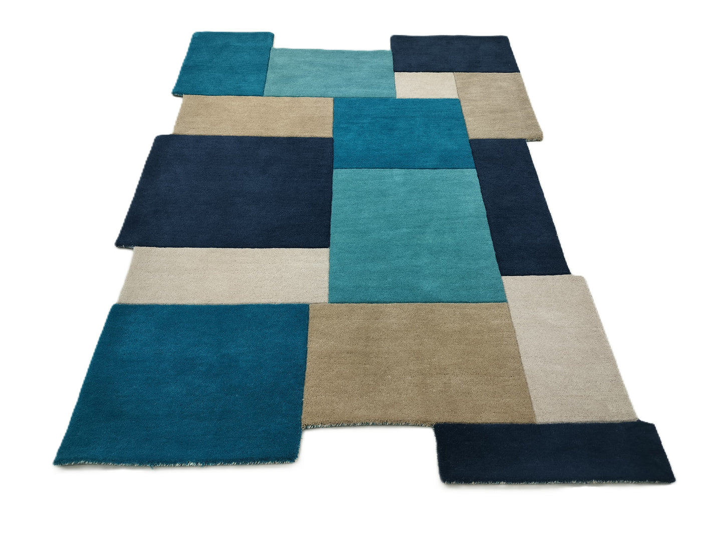 Shaped Boxes Multi Color Hand Tufted Rug, Cut Pile Rug, Area Rug, Handmade Rugs, Kids Rug, Customize Rug, Soft Rug.