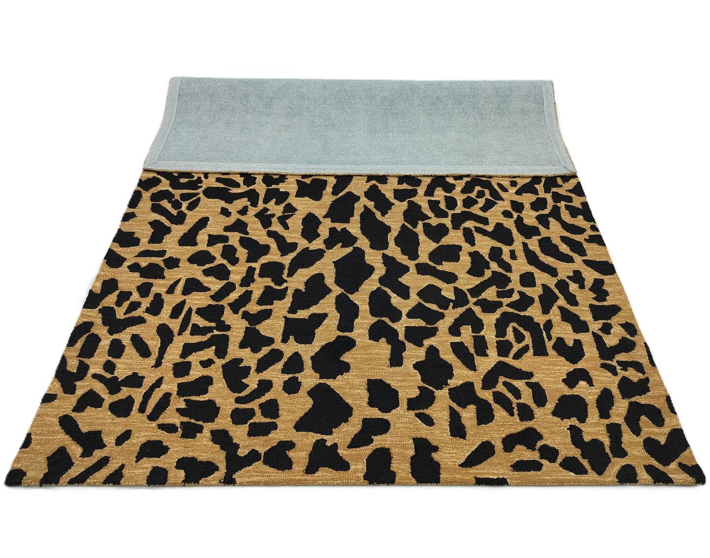 Leopard Skin Print Hand Tufted Rug, Loop Pile Rug, Area Rug, Handmade Rugs, Kids Rug, Customize Rug, Soft Rug.