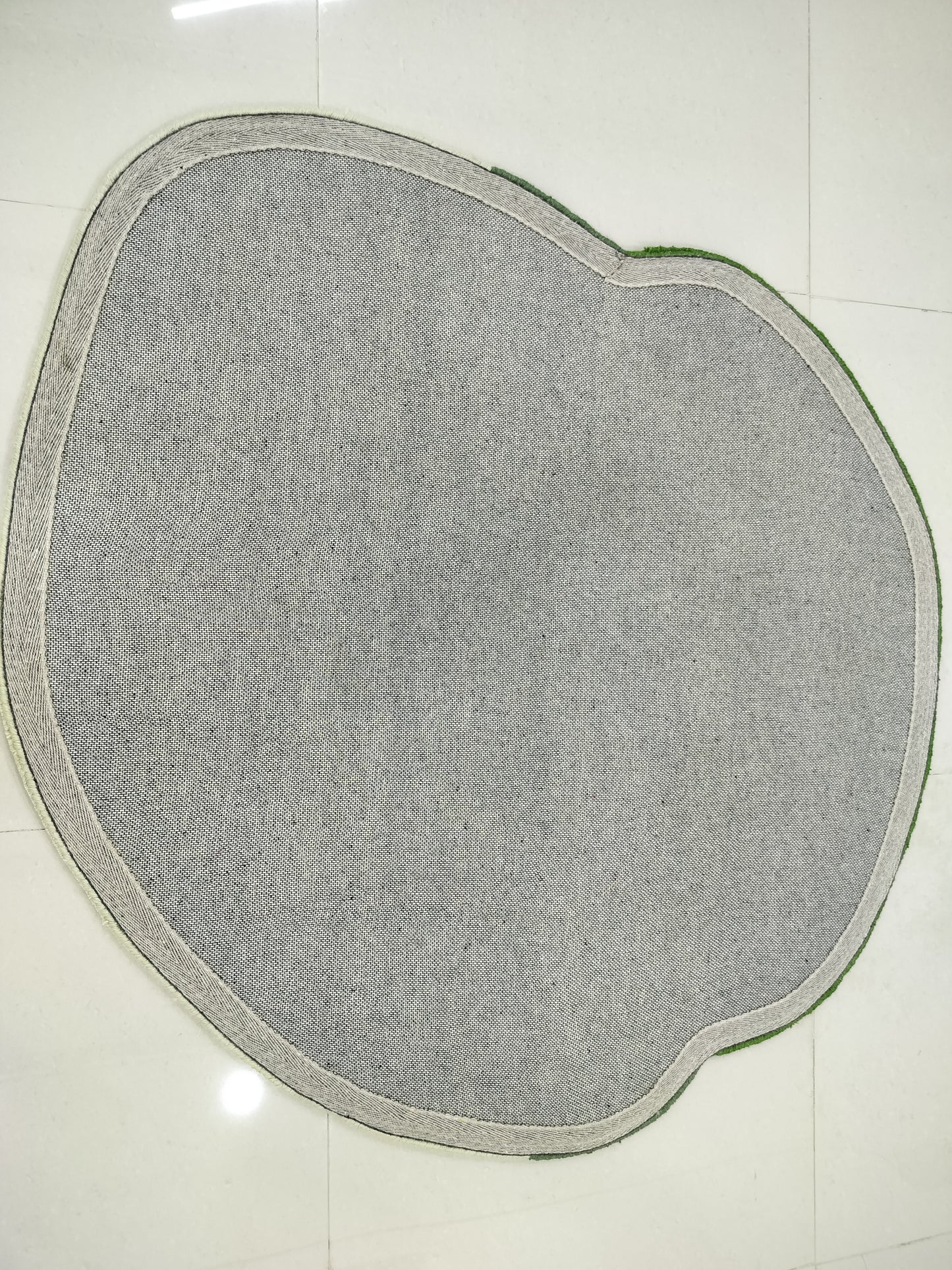 Green Shaped Multi Color Round Hand Tufted Rugs, Shaped Print Design Rug, Cut Pile Rug, Handmade Rugs, Kids Rug, Area Rug, Customize Rug, Soft Rugs.