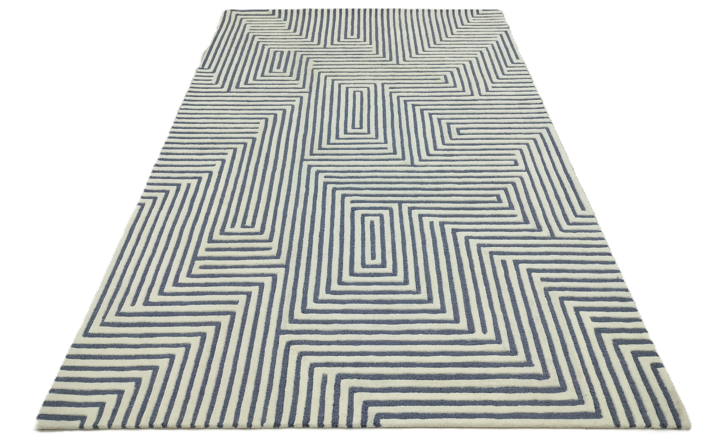 White Geometric Hand Tufted Rug, Loop-Cut Pile Rug, Area Rug, Handmade Rugs, Kids Rug, Customize Rug, Soft Rug.