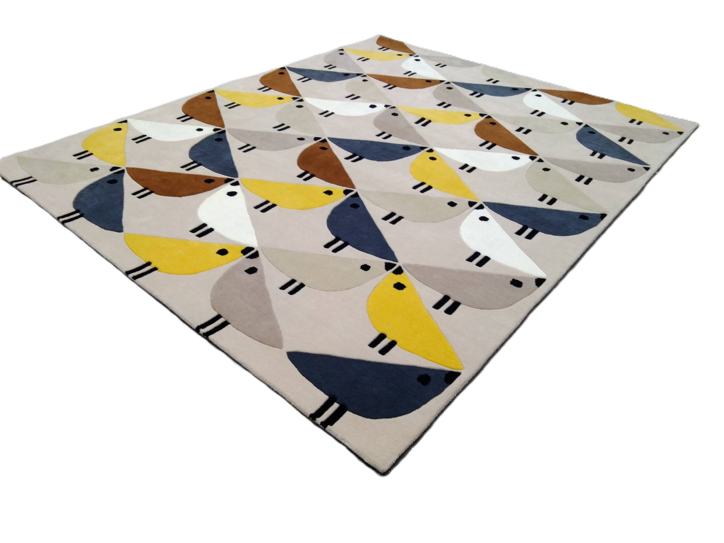 Multi Color Bird Hand Tufted Rug, Cut Pile Rug, Area Rug, Handmade Rugs, Kids Rug, Customize Rug, Soft Rugs.