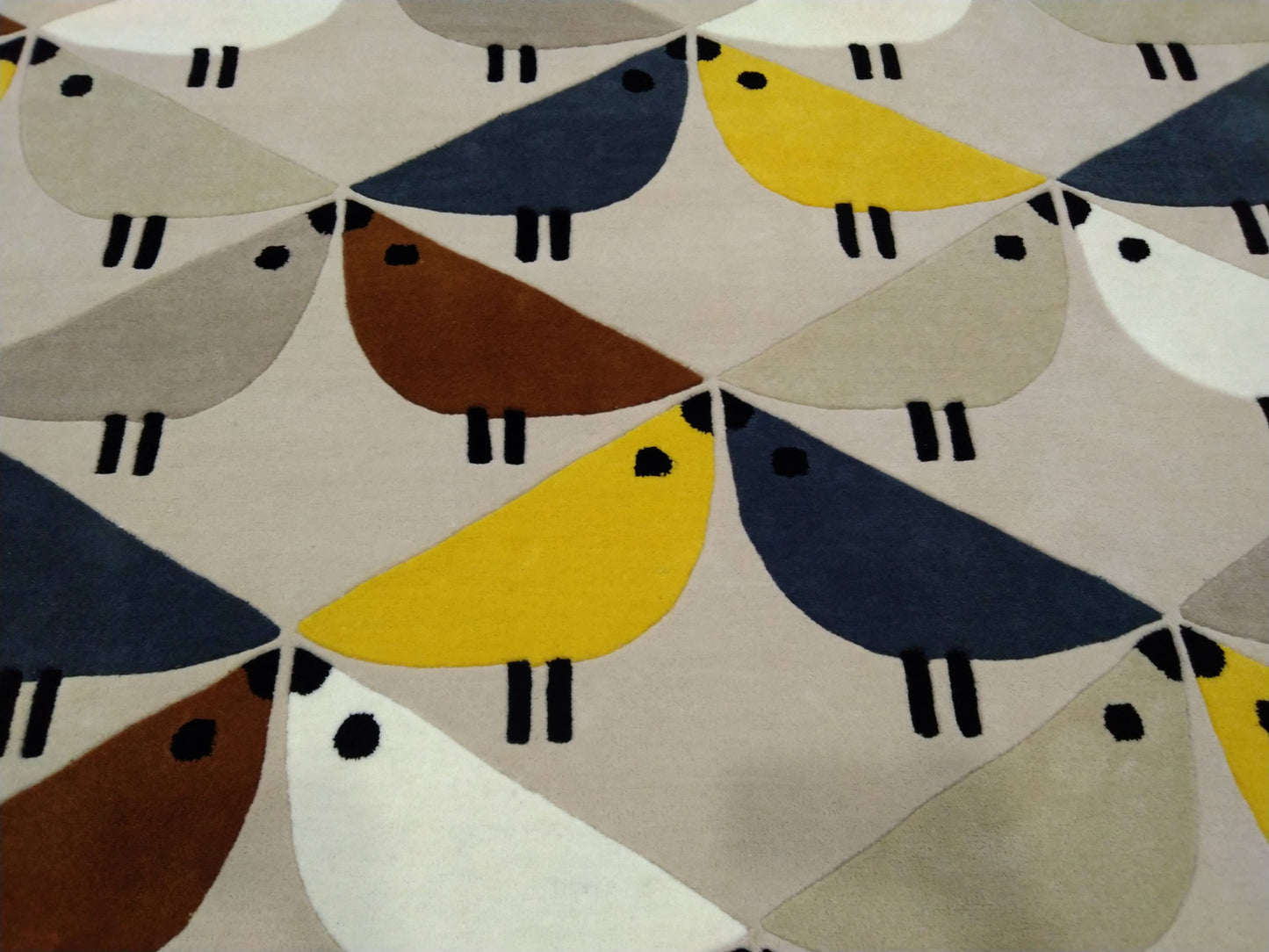 Multi Color Bird Hand Tufted Rug, Cut Pile Rug, Area Rug, Handmade Rugs, Kids Rug, Customize Rug, Soft Rugs.